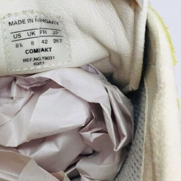 Tisza womans sneakers yellow gray suede 8.5 BoxD - Picture 6 of 8